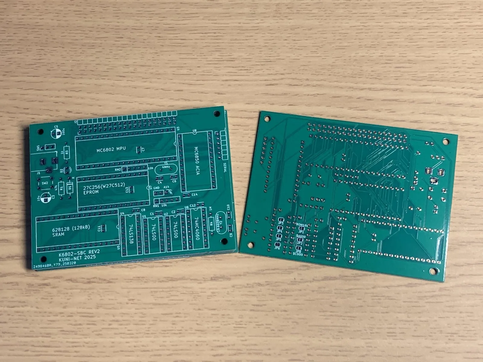 MC6802シングルボードコンピューター その6 ～REV2基板～