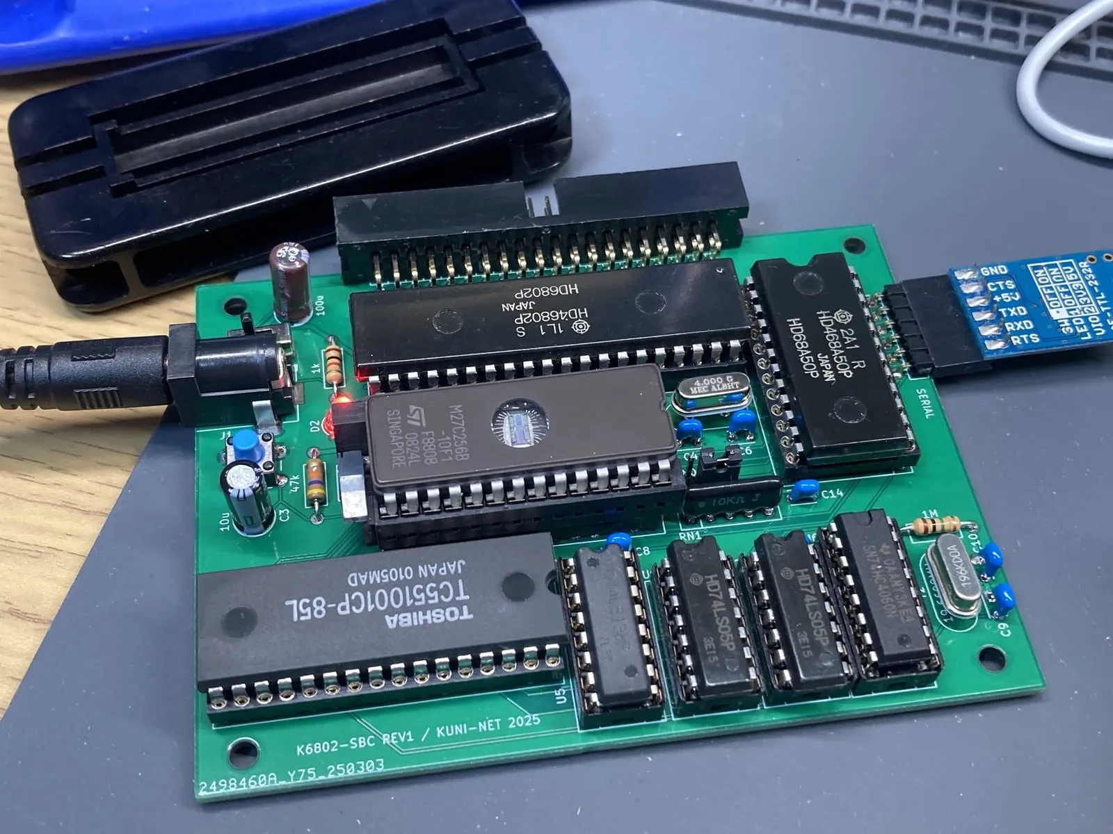 MC6802シングルボードコンピューター その1