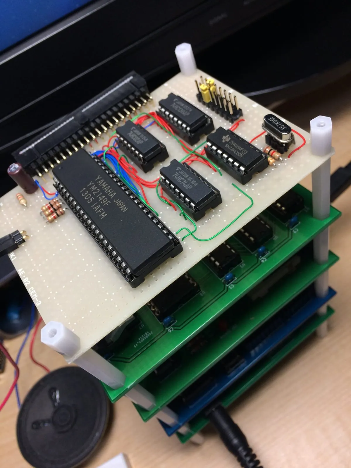 KZ80マイコン 偽MSX1へ〜PSG音源&ジョイスティック(1)