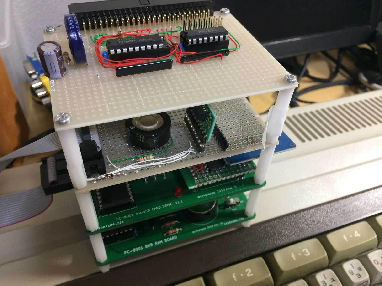 PC-8001に外付けで時計IC(RTC)を装備(2)