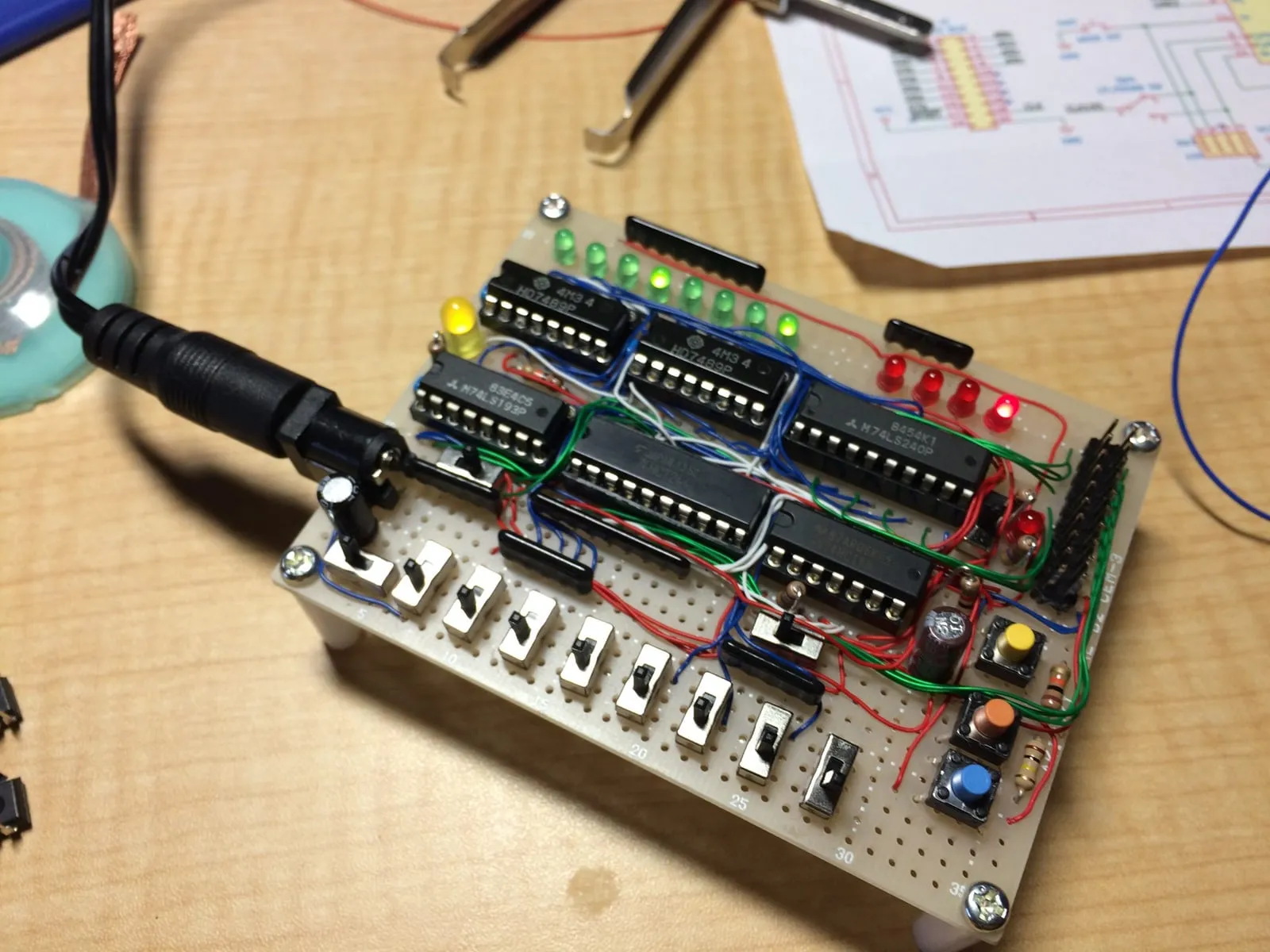 4bit CPU TD4用 ROM代わりのメモリーボード