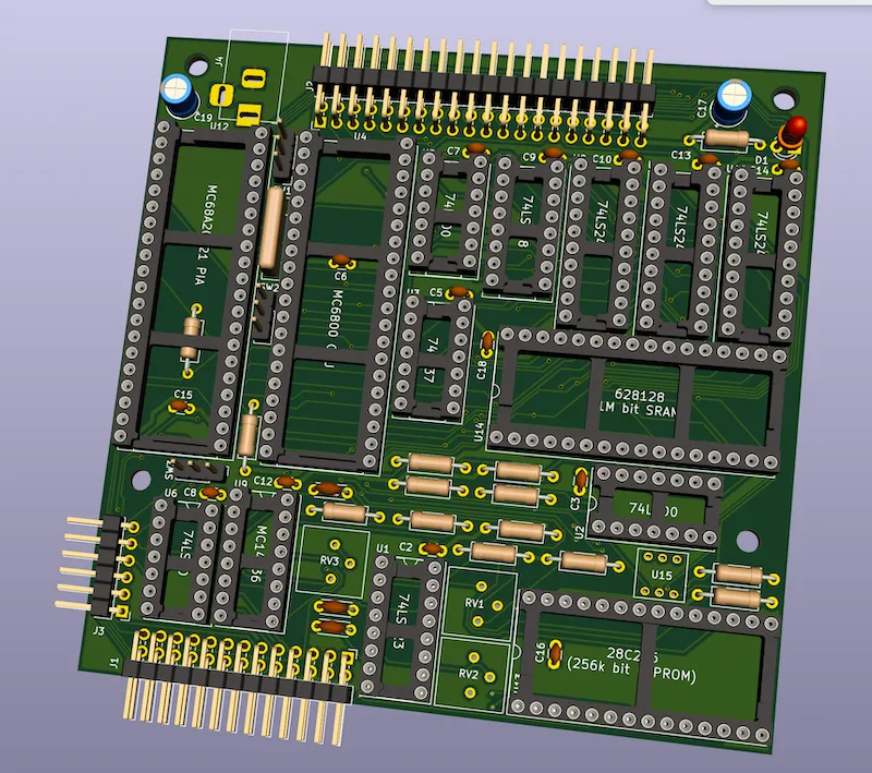 MC6800マイコン CPUボード(1)