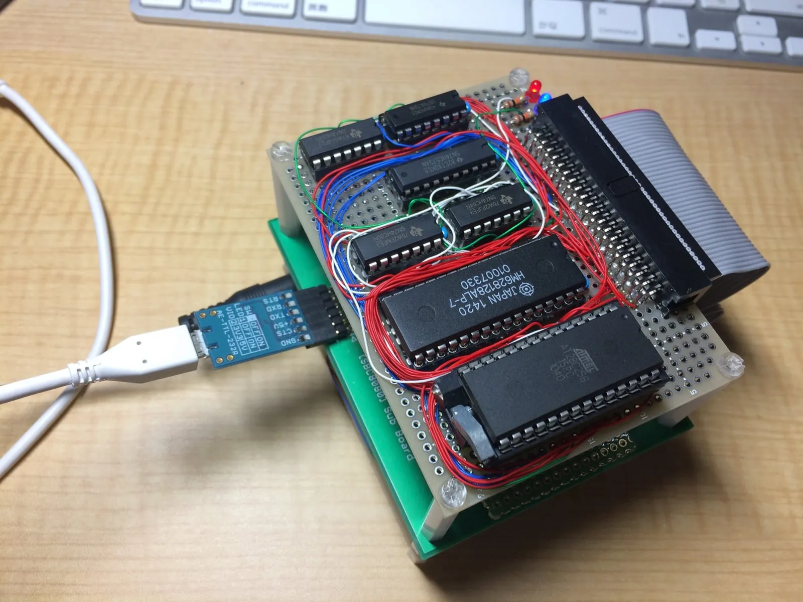 SBC8080バスにつながる128kBメモリーボード(1)