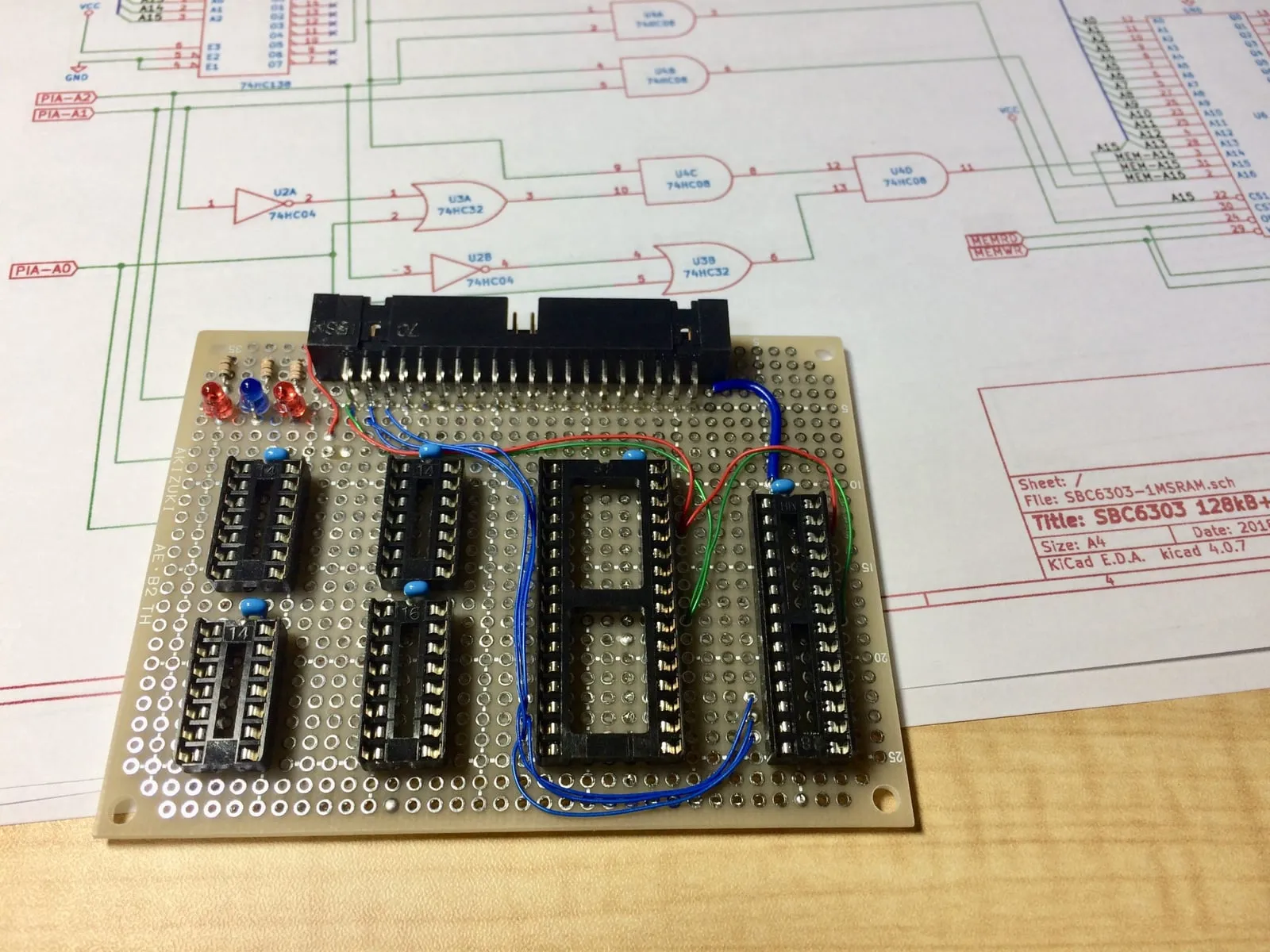 SBC68系 128kB バンクメモリボード(2)
