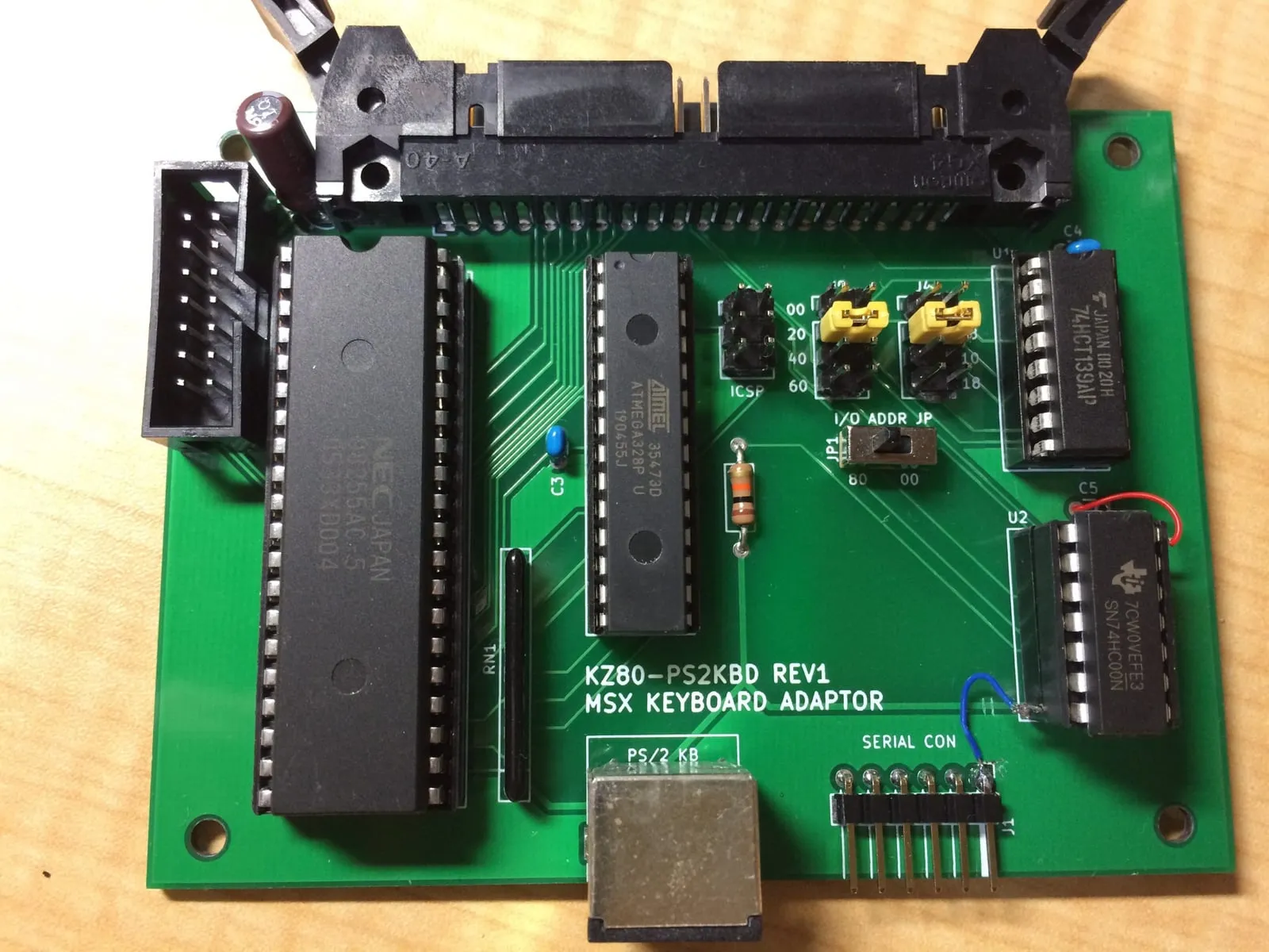 KZ80マイコンを 偽MSX1へ〜PS/2キーボードMSXアダプタ(3)