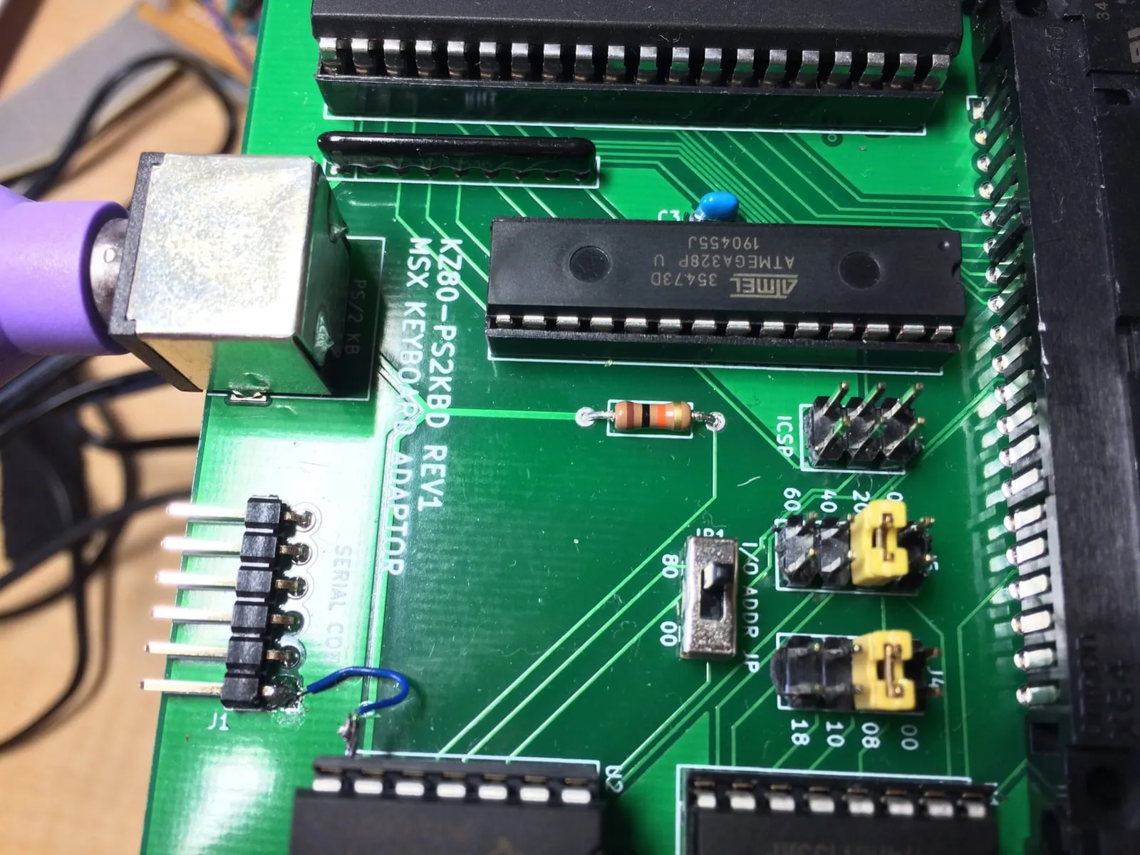 KZ80マイコンを 偽MSX1へ〜PS/2キーボードMSXアダプタ(2)