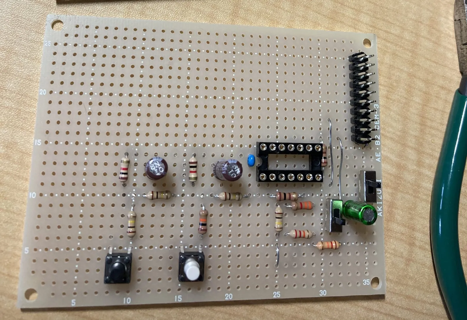 4bit CPU TD4を動かそう(1) リセット・クロックボードとCPUボード