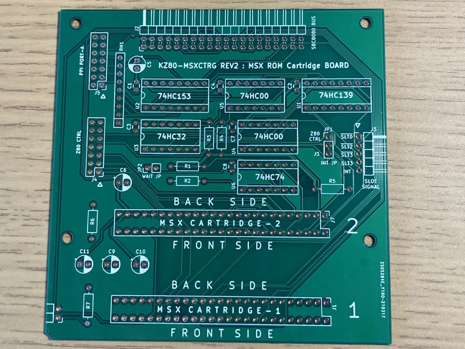 MSX ROMカートリッジボード REV2