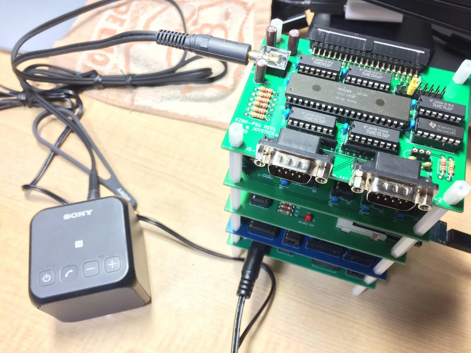 KZ80マイコン 偽MSX1へ〜PSG音源&ジョイスティック(2)