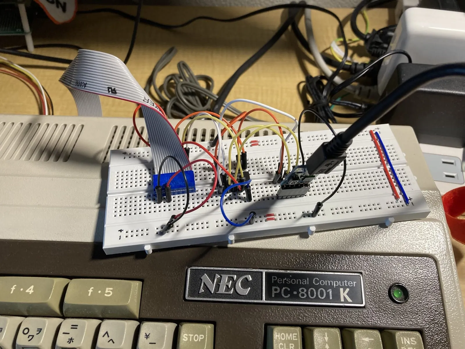 PC-8001内蔵シリアルでパソコンと通信