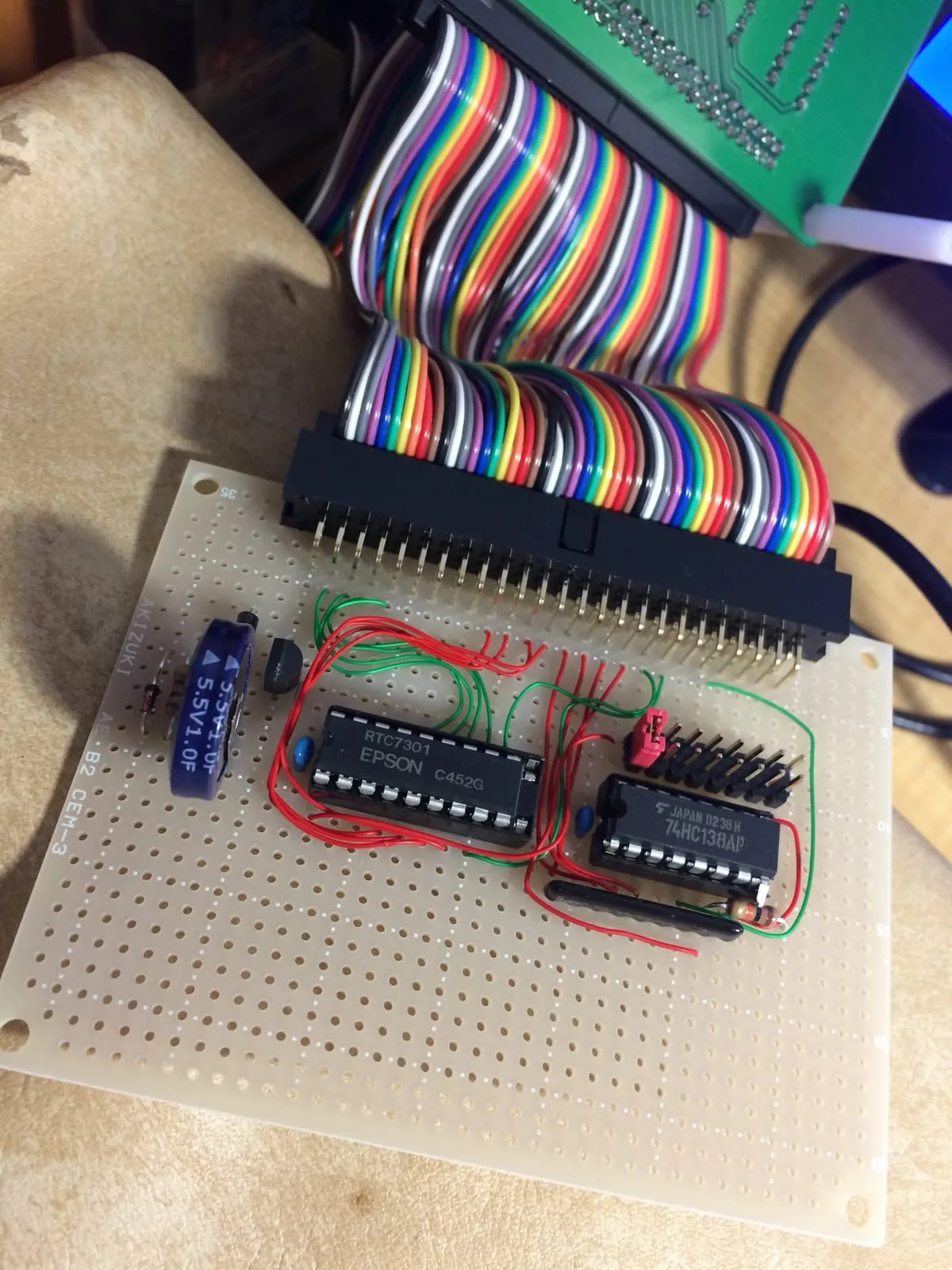 PC-8001に外付けで時計IC(RTC)を装備